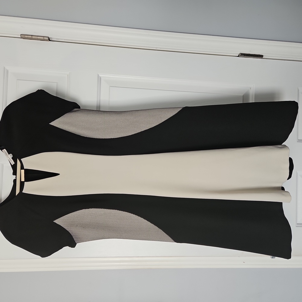 Black and beige size 16 dress